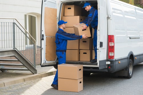 A Brompton man and van team preparing items for a local move