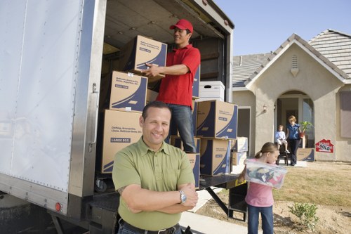 Local moving team handling items in a Brompton street with access considerations