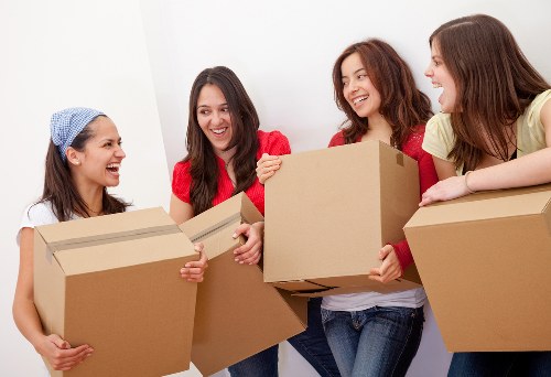 Commercial removal van support for office or business move in Brompton
