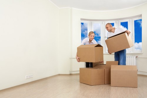 A van loading furniture for a Brompton relocation service