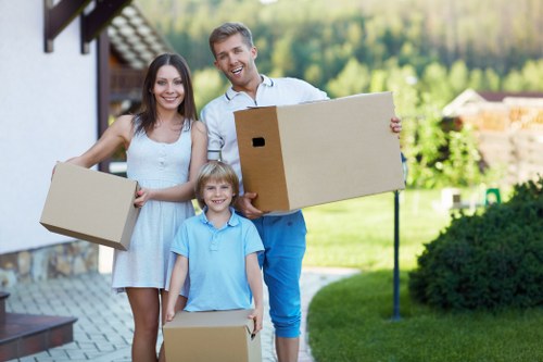 Preparation and packing for a man and van move in Brompton