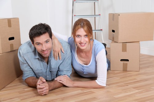 Careful loading of household furniture for a Brompton relocation