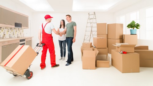 Packing and preparation for a removals job in Brompton