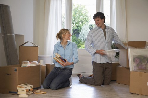 Example of a flat move in a busy Brompton street